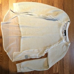 Sanctuary off white sweater, Medium